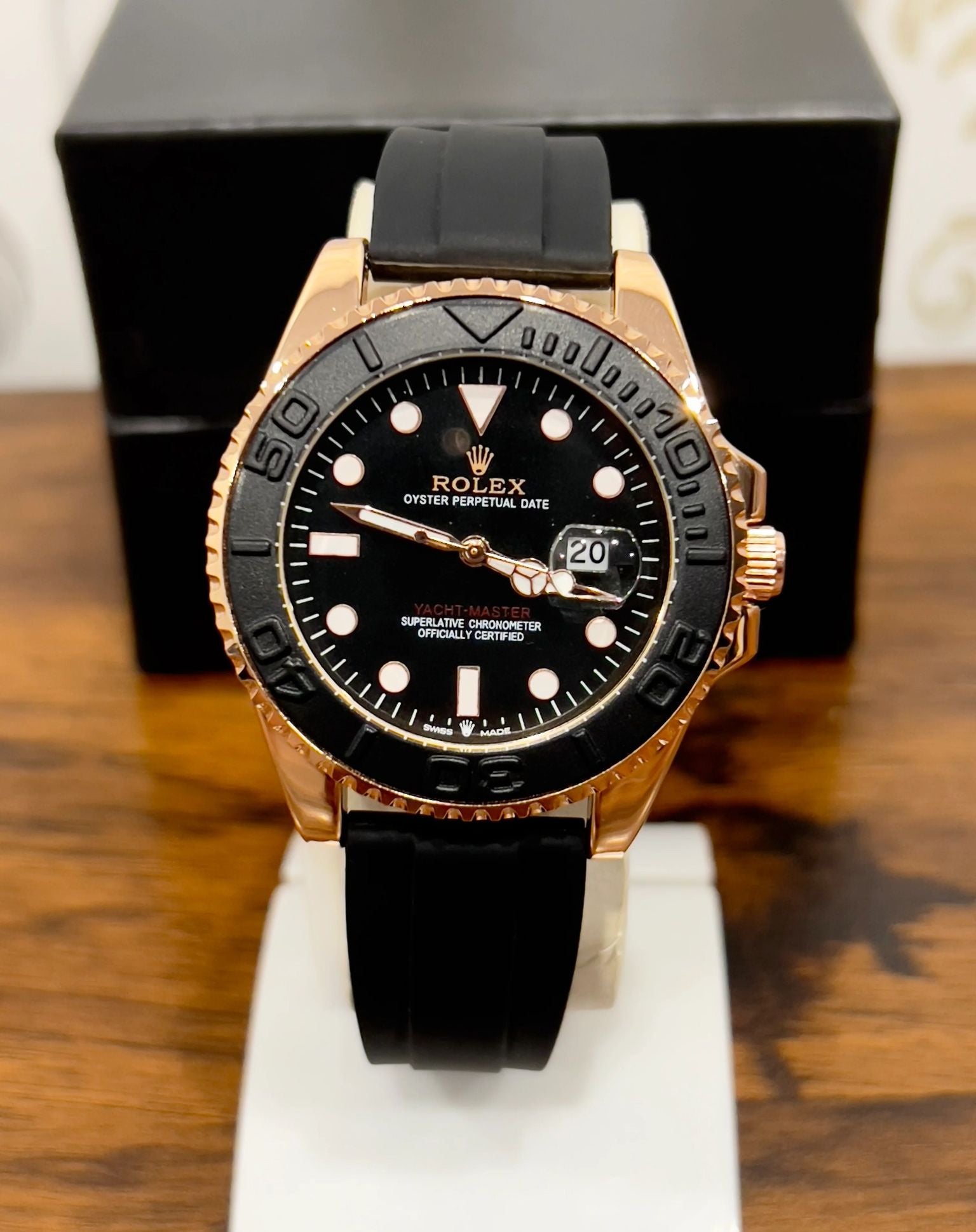 RLX Yacht Master Black Strap