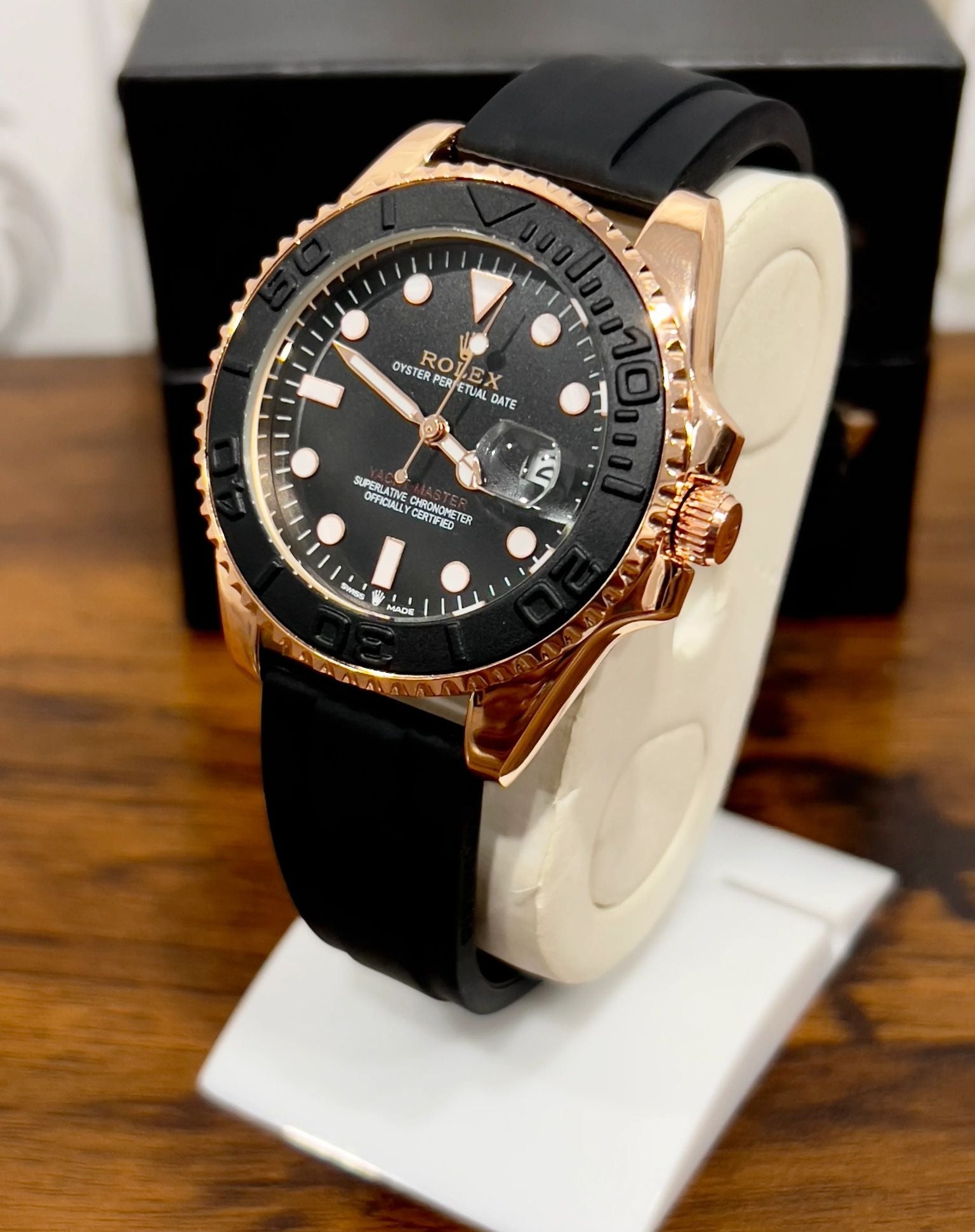 RLX Yacht Master Black Strap