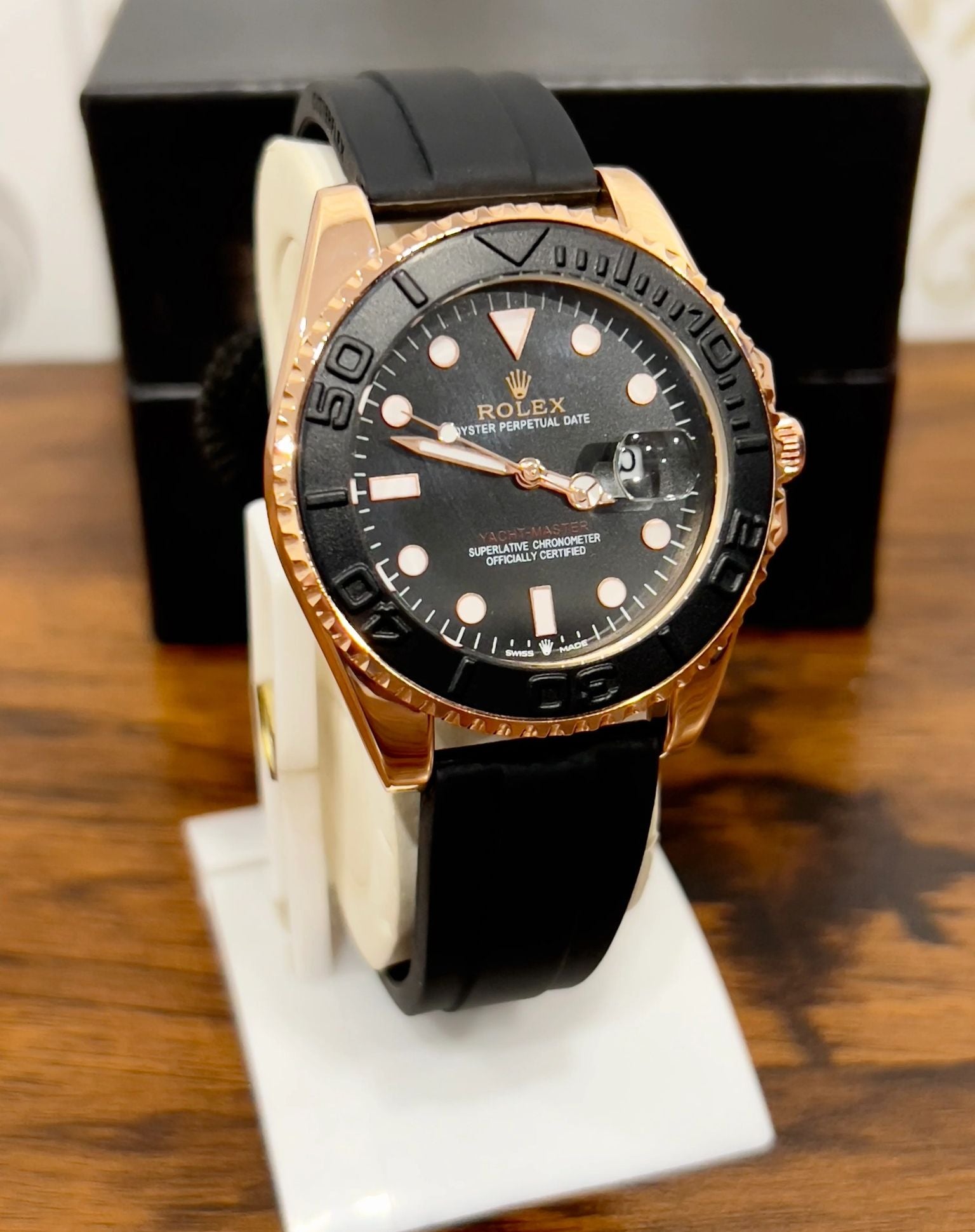 RLX Yacht Master Black Strap